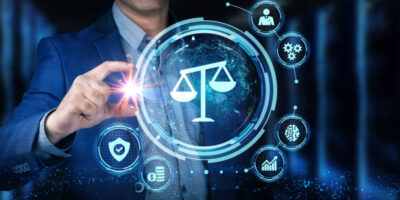 Business, Technology, Internet and network concept. Labor law, Lawyer, Attorney at law, Legal advice concept on virtual screen.