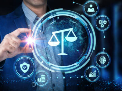 Business, Technology, Internet and network concept. Labor law, Lawyer, Attorney at law, Legal advice concept on virtual screen.